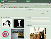 Tablet Screenshot of nicafemme.deviantart.com
