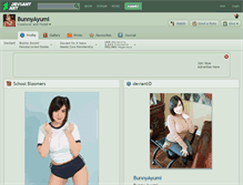 Tablet Screenshot of bunnyayumi.deviantart.com