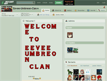 Tablet Screenshot of eevee-umbreon-clan.deviantart.com