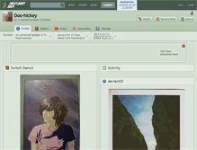 Tablet Screenshot of doo-hickey.deviantart.com
