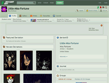 Tablet Screenshot of little-miss-fortune.deviantart.com