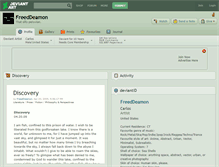 Tablet Screenshot of freeddeamon.deviantart.com