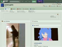 Tablet Screenshot of minishcaplink.deviantart.com