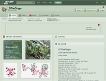 Tablet Screenshot of ldthedinger.deviantart.com