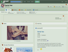 Tablet Screenshot of daniel-van.deviantart.com