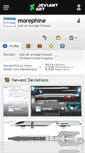 Mobile Screenshot of morephine.deviantart.com