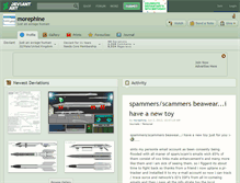 Tablet Screenshot of morephine.deviantart.com
