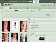 Tablet Screenshot of dotworktattoo.deviantart.com