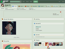 Tablet Screenshot of mulan10.deviantart.com