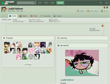 Tablet Screenshot of justkristinnn.deviantart.com