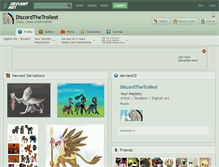 Tablet Screenshot of discordthetrollest.deviantart.com