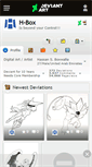 Mobile Screenshot of h-box.deviantart.com