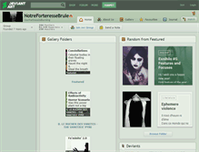 Tablet Screenshot of notreforteressebrule.deviantart.com