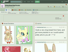 Tablet Screenshot of kelseybeanieprincess.deviantart.com