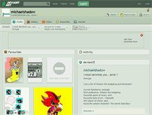 Tablet Screenshot of michaelshadow.deviantart.com