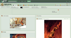 Desktop Screenshot of brightredrose.deviantart.com