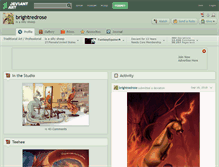 Tablet Screenshot of brightredrose.deviantart.com