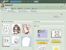 Tablet Screenshot of kimberly78.deviantart.com