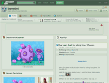 Tablet Screenshot of bunnybot.deviantart.com