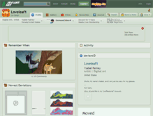 Tablet Screenshot of loveleaf1.deviantart.com