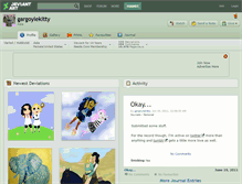 Tablet Screenshot of gargoylekitty.deviantart.com