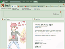 Tablet Screenshot of firezyth.deviantart.com