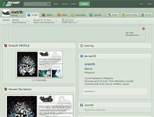 Tablet Screenshot of onetrib.deviantart.com