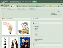 Tablet Screenshot of bennai.deviantart.com