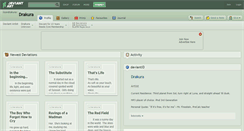 Desktop Screenshot of drakura.deviantart.com