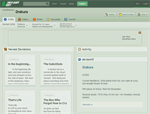 Tablet Screenshot of drakura.deviantart.com