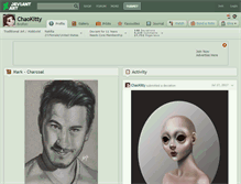 Tablet Screenshot of chaokitty.deviantart.com