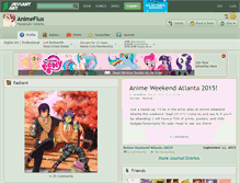 Tablet Screenshot of animeflux.deviantart.com