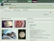 Tablet Screenshot of lollipopvomit.deviantart.com