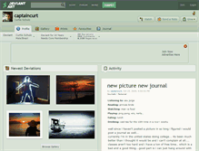 Tablet Screenshot of captaincurt.deviantart.com