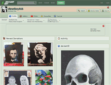Tablet Screenshot of dieselboy666.deviantart.com