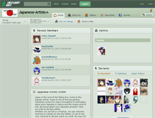 Tablet Screenshot of japanese-artists.deviantart.com