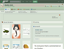 Tablet Screenshot of deadly-claris.deviantart.com