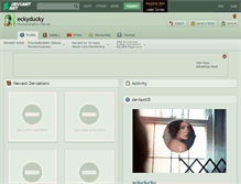 Tablet Screenshot of eckyducky.deviantart.com