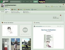 Tablet Screenshot of lordjuuroumaru.deviantart.com