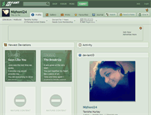 Tablet Screenshot of nizhoni24.deviantart.com