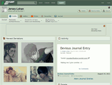 Tablet Screenshot of jersey-lohan.deviantart.com