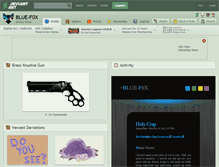 Tablet Screenshot of blue-f0x.deviantart.com