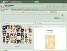 Tablet Screenshot of blackmoonie.deviantart.com