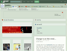 Tablet Screenshot of izumico.deviantart.com