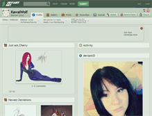 Tablet Screenshot of kawaiwolf.deviantart.com