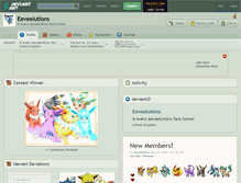 Tablet Screenshot of eeveelutions.deviantart.com