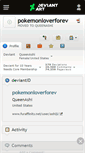 Mobile Screenshot of pokemonloverforev.deviantart.com