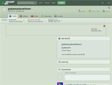Tablet Screenshot of pokemonloverforev.deviantart.com