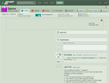 Tablet Screenshot of epicice.deviantart.com