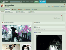 Tablet Screenshot of amesmonkey.deviantart.com